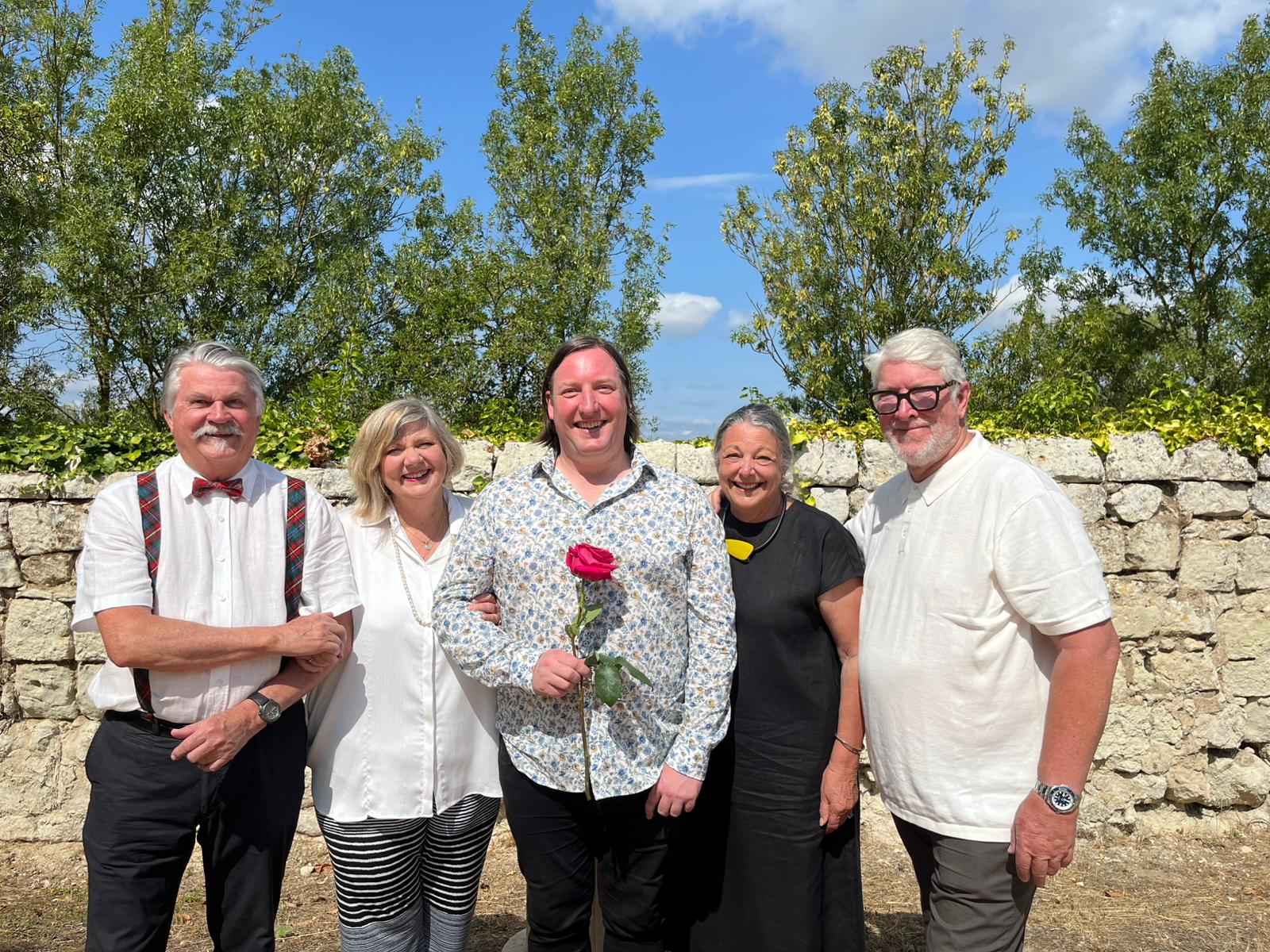 Renewal wedding ceremony in France
